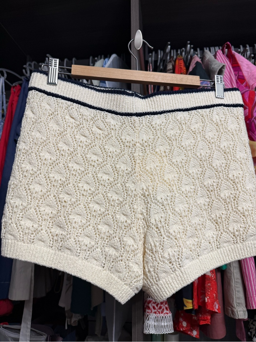 Frame The Rookie Short with Navy Trim and Gold -Buttons - Picture 8 of 10